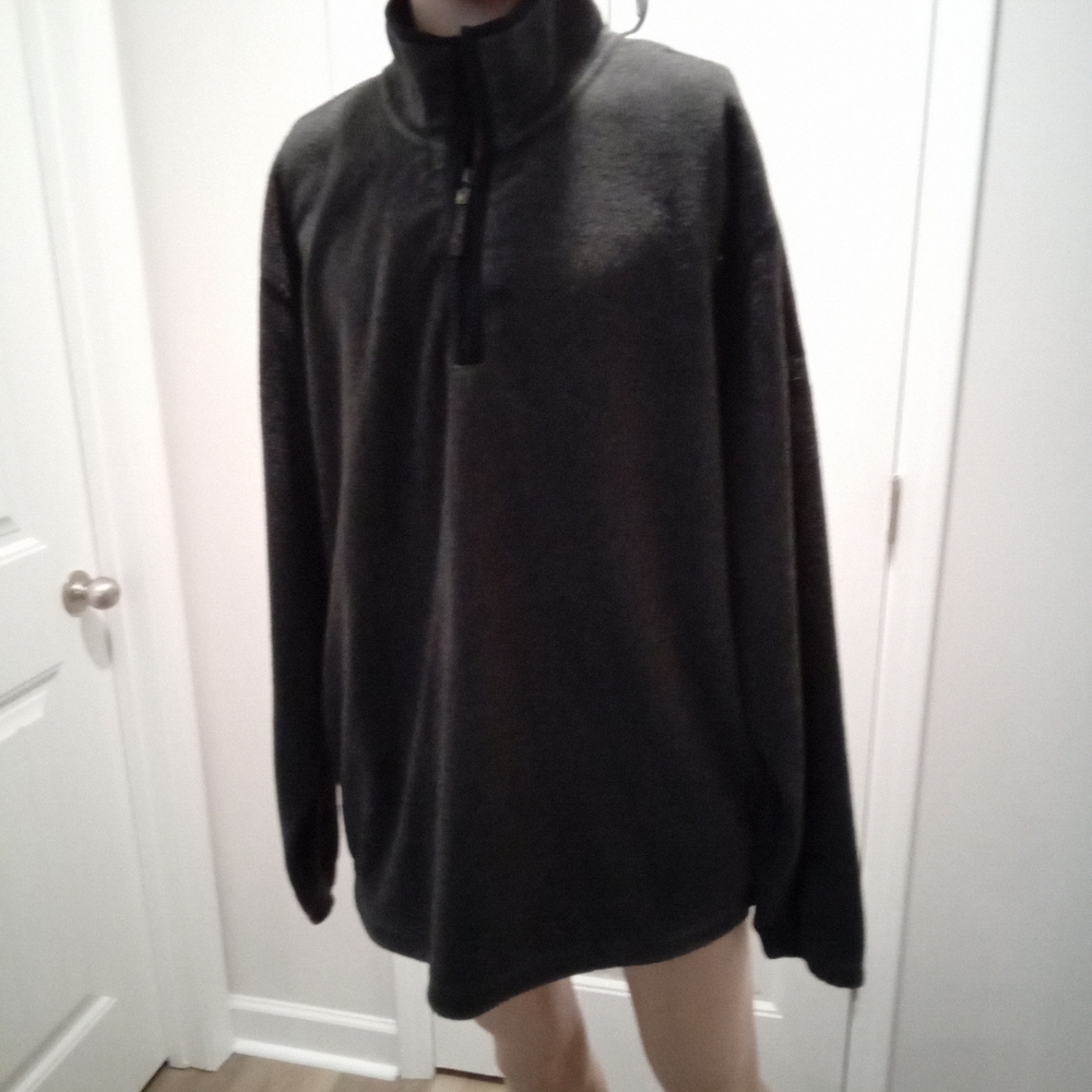 Izod Perform-X Men's Size XL Black Quarter-Zip Pull-on Sweater